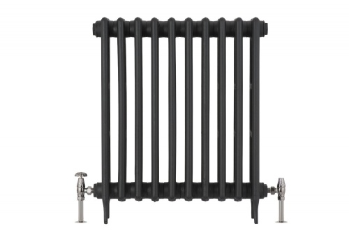 Buckingham Manual Cast Iron Radiator Valve Black Nickel